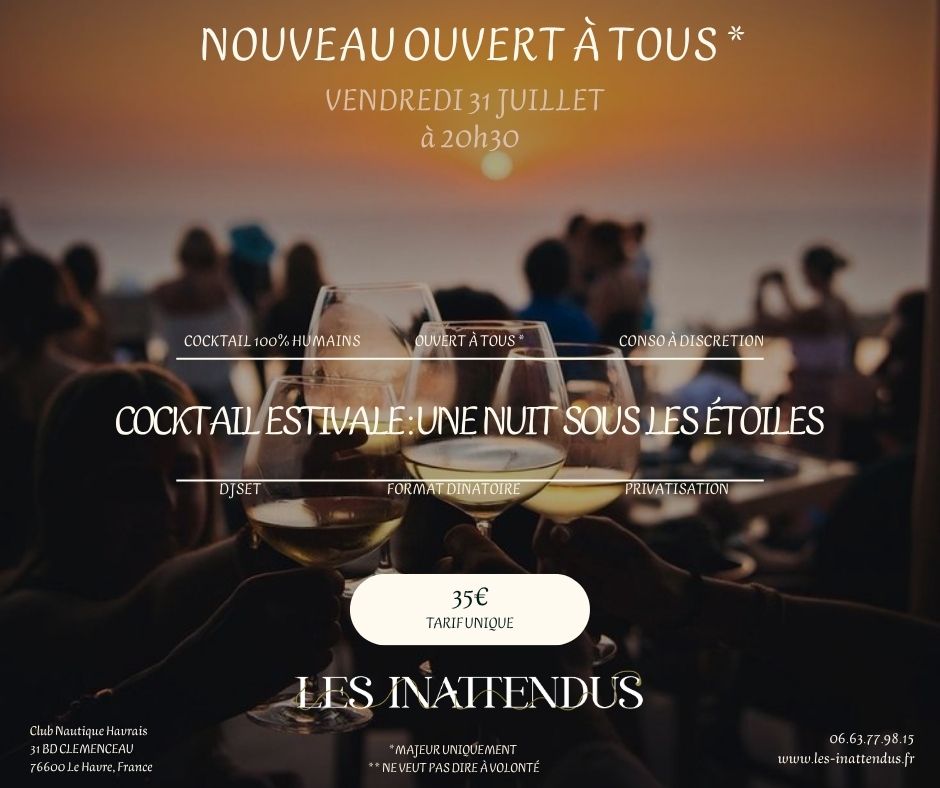 COCKTAIL ESTIVAL AU CNH : Une nuit sous les étoiles